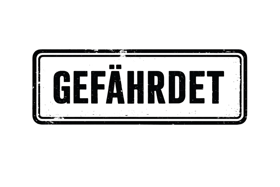 Stempel: Gefährdet